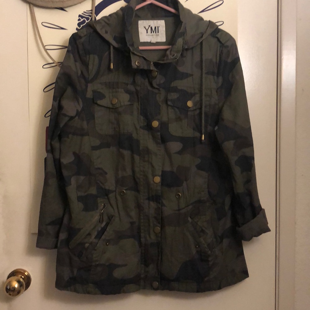 camo jacket with hood